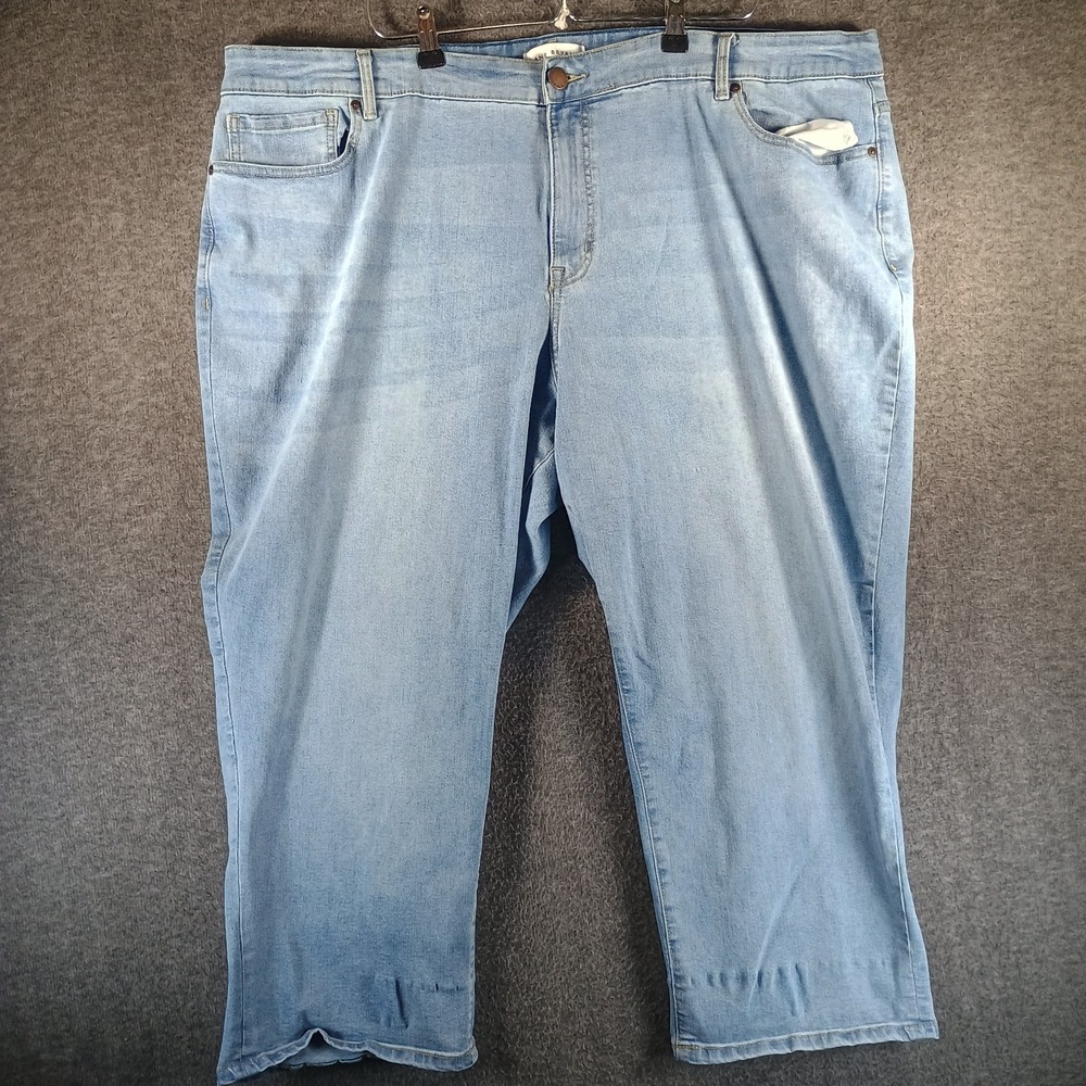Lane Bryant Jeans Women 26 Flex Magic Waistband Mid Rise Boyfriend Capri Sig Fit